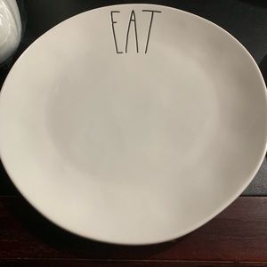 Set Of 2 “Eat” Large Plates-Rae Dunn
